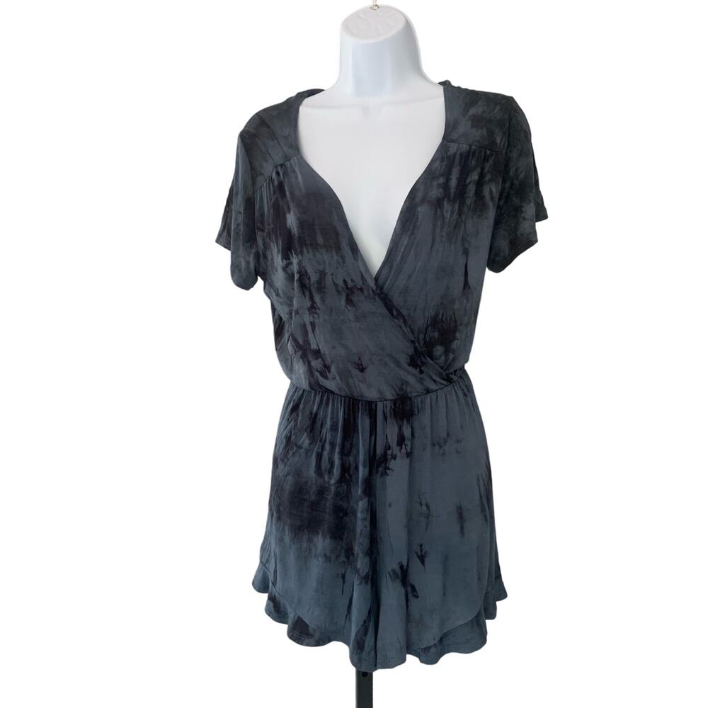 Blue Tie- Dye Romper